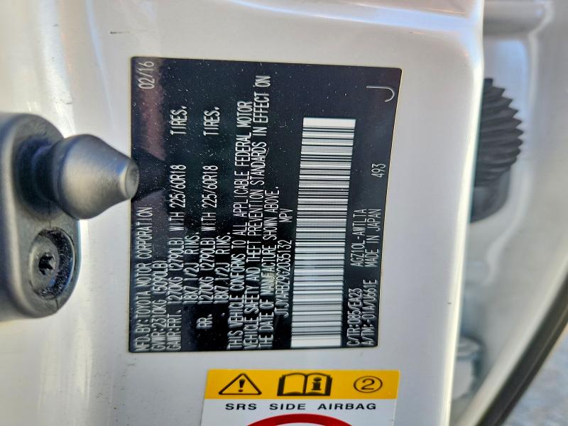 Aukcja sprzedaży 2016 Lexus Nx 200t, vin: JTJYARBZ9G2035132, numer aukcji: 57270706