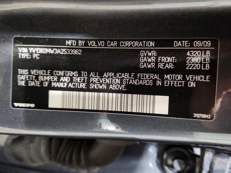 Продаж на аукціоні авто 2010 Volvo V50, vin: YV1382MW3A2533962, номер лоту: 57952556