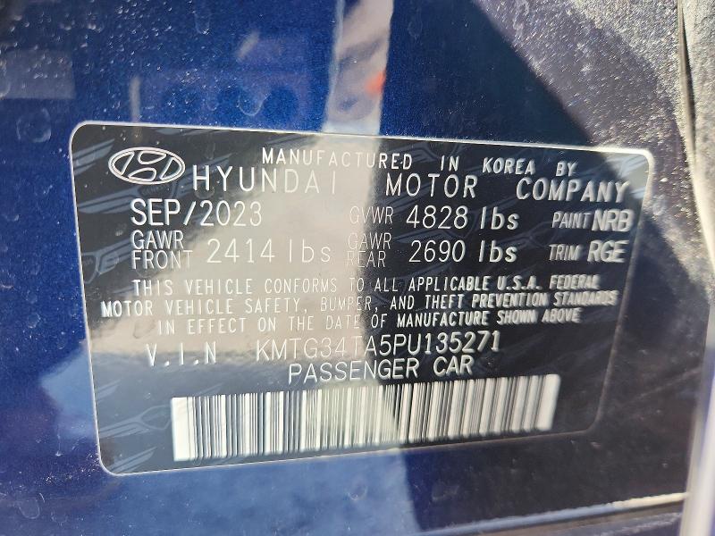 Aukcja sprzedaży 2023 Genesis G70, vin: KMTG34TA5PU135271, numer aukcji: 55830496