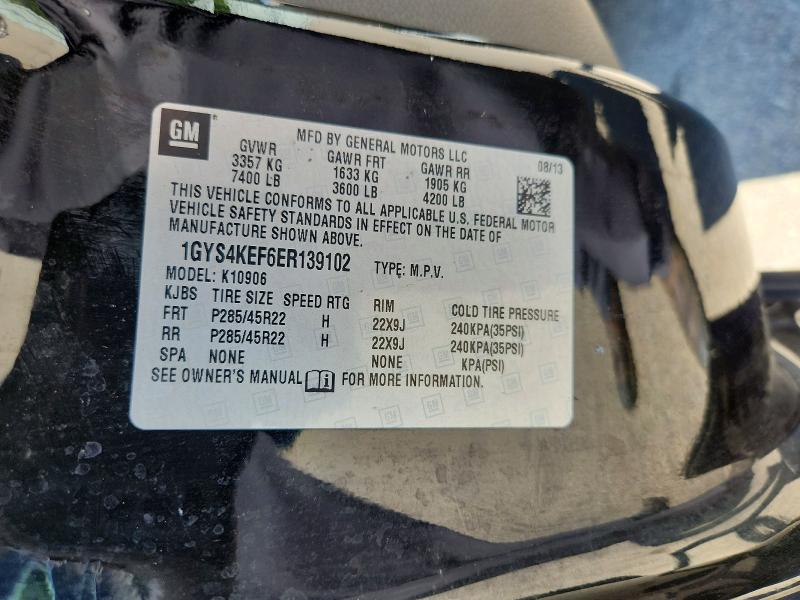 Продажа на аукционе авто 2014 Cadillac Escalade, vin: 1GYS4KEF6ER139102, номер лота: 57969816