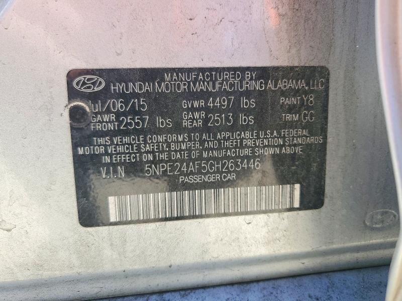 Продажа на аукционе авто 2016 Hyundai Sonata, vin: 5NPE24AF5GH263446, номер лота: 56688276