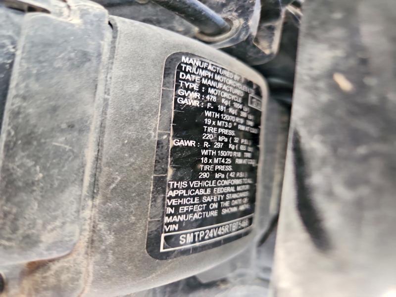 2024 Triumph Motorcycle Tiger მანქანა იყიდება აუქციონზე, vin: SMTP24V45RTBT5468, აუქციონის ნომერი: 56506576