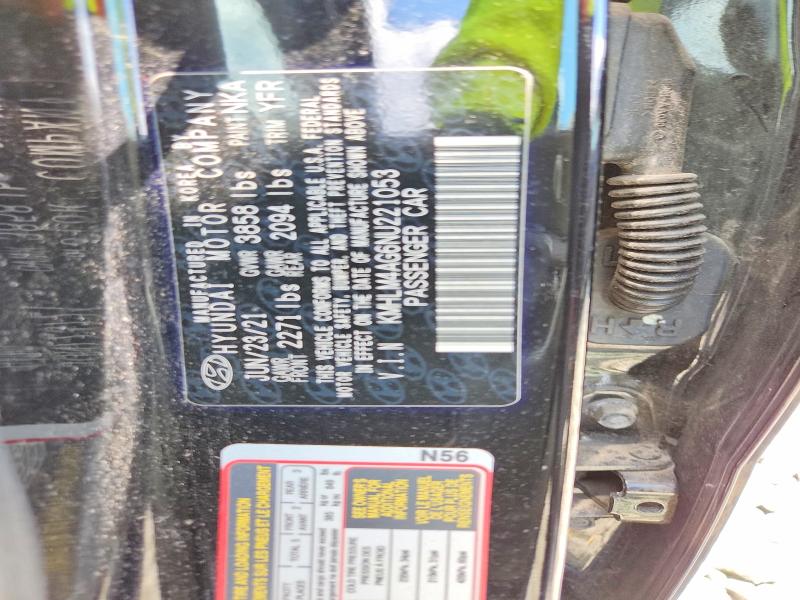 Aukcja sprzedaży 2022 Hyundai Elantra, vin: KMHLM4AG6NU221053, numer aukcji: 55221466