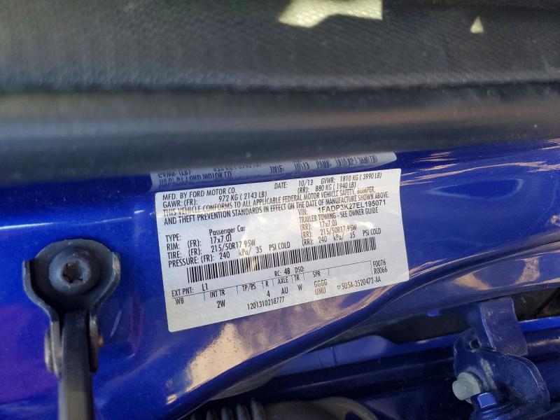 2014 Ford Focus მანქანა იყიდება აუქციონზე, vin: 1FADP3K27EL195071, აუქციონის ნომერი: 58354346