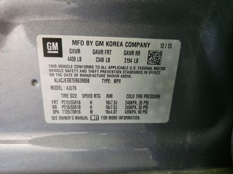 Продажа на аукционе авто 2014 Buick Encore, vin: KL4CJESB7EB639858, номер лота: 56722906
