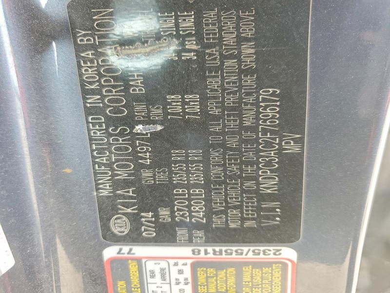 2015 Kia Sportage მანქანა იყიდება აუქციონზე, vin: KNDPC3AC2F7696179, აუქციონის ნომერი: 58791876