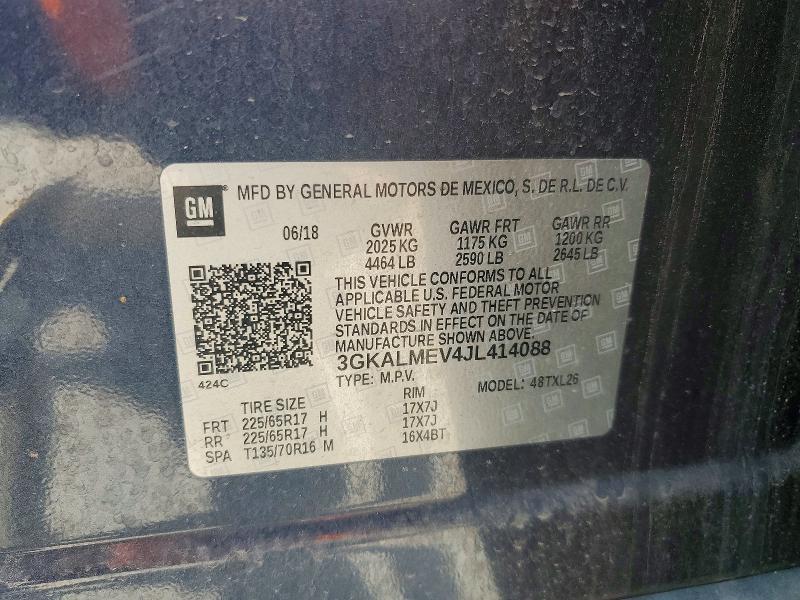 Aukcja sprzedaży 2018 Gmc Terrain, vin: 3GKALMEV4JL414088, numer aukcji: 55803956