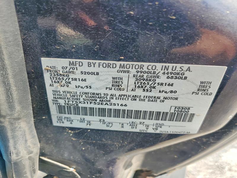 Aukcja sprzedaży 2002 Ford F350, vin: 1FTSX31F52EA25166, numer aukcji: 55517576