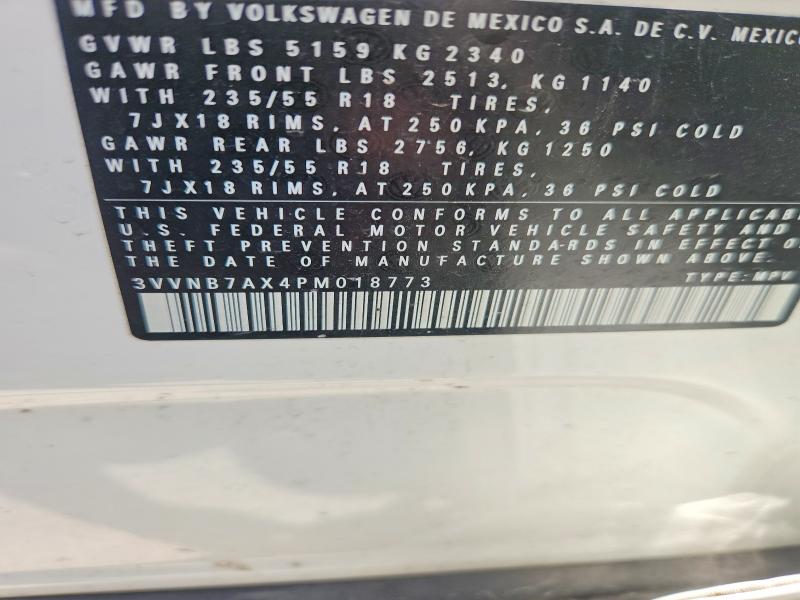 Aukcja sprzedaży 2023 Volkswagen Tiguan, vin: 3VVNB7AX4PM018773, numer aukcji: 56843816