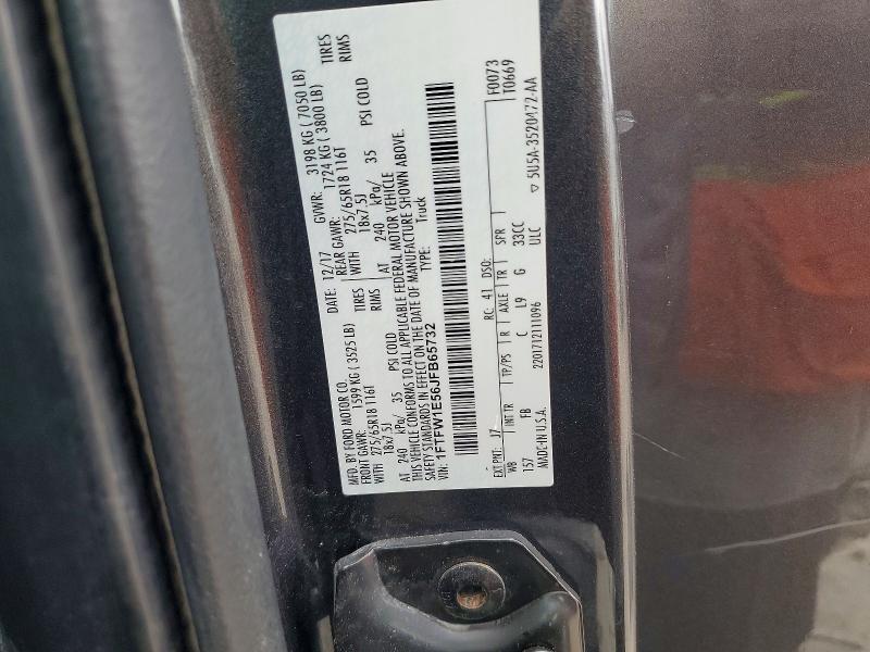 Продажа на аукционе авто 2018 Ford F150, vin: 1FTFW1E56JFB65732, номер лота: 55745306