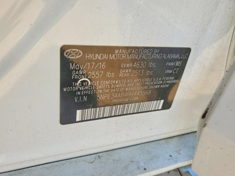 Aukcja sprzedaży 2017 Hyundai Sonata, vin: 5NPE34AB4HH445568, numer aukcji: 55470346