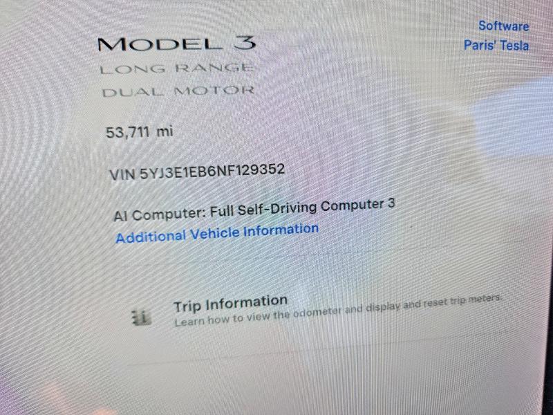 Продажа на аукционе авто 2022 Tesla Model 3, vin: 5YJ3E1EB6NF129352, номер лота: 56177486