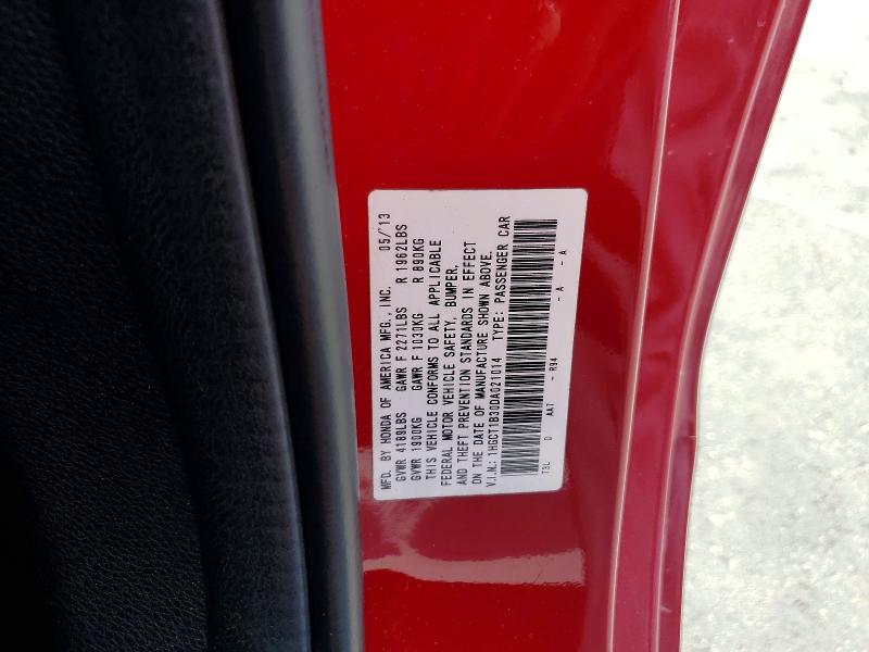Продажа на аукционе авто 2013 Honda Accord, vin: 1HGCT1B30DA021014, номер лота: 59152446