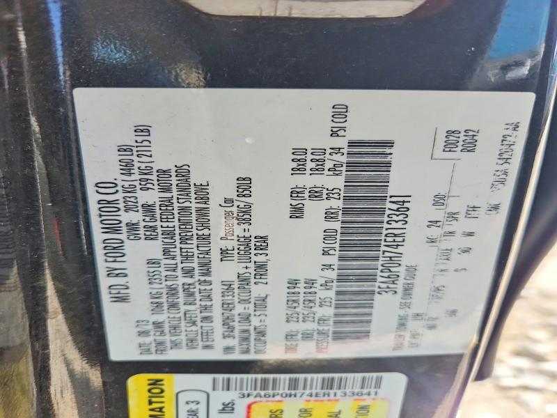 Продажа на аукционе авто 2014 Ford Fusion, vin: 3FA6P0H74ER133641, номер лота: 58868356