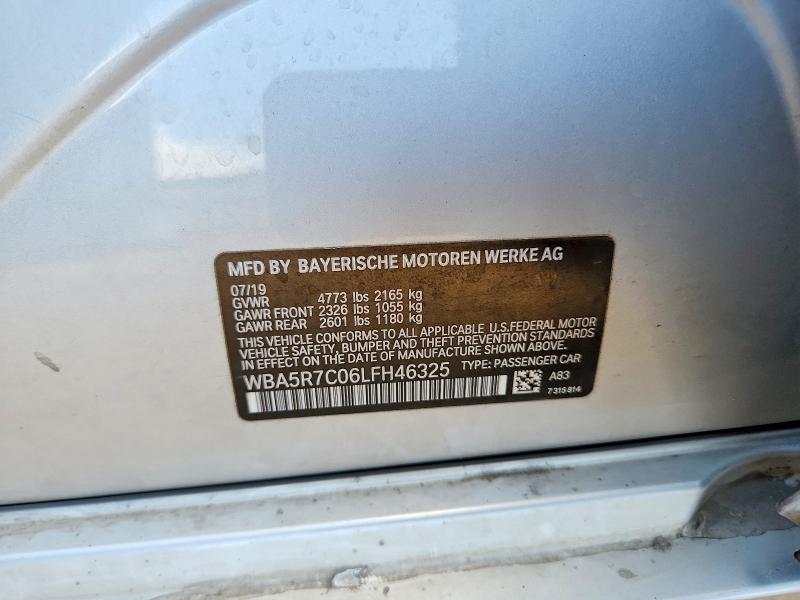Aukcja sprzedaży 2020 Bmw 330xi, vin: WBA5R7C06LFH46325, numer aukcji: 58142546