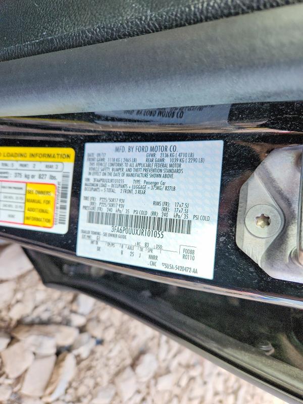 56004396 :رقم المزاد ، 3FA6P0UUXJR101055 vin ، 2018 Ford Fusion مزاد بيع