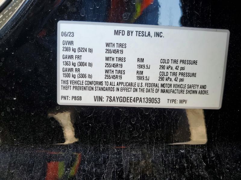 Продаж на аукціоні авто 2023 Tesla Model Y, vin: 7SAYGDEE4PA139053, номер лоту: 58741146