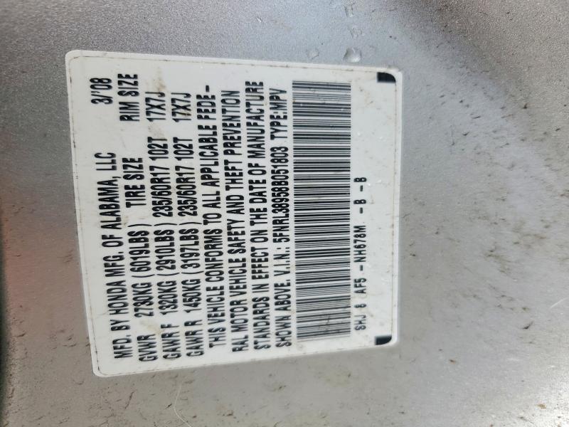 Aukcja sprzedaży 2008 Honda Odyssey, vin: 5FNRL38958B051803, numer aukcji: 58519656