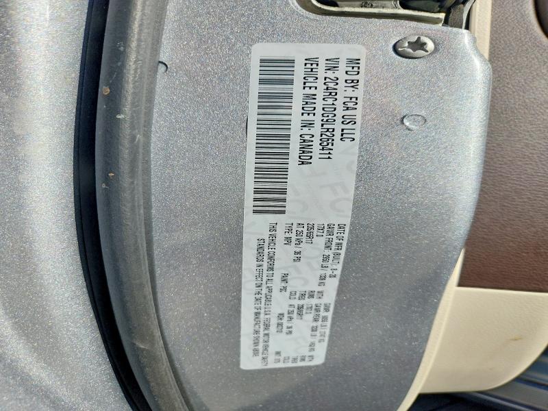 56747936 :رقم المزاد ، 2C4RC1DG9LR265411 vin ، 2020 Chrysler Voyager مزاد بيع