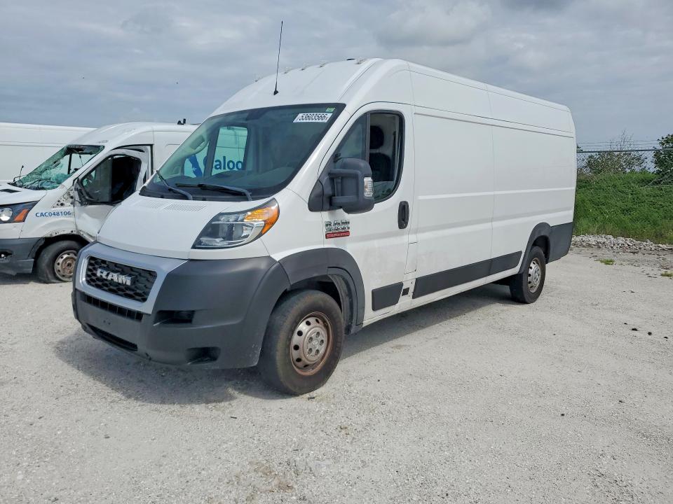 2019 Ram Promaster 3500 მანქანა იყიდება აუქციონზე, vin: 3C6URVJG8KE549205, აუქციონის ნომერი: 53603566