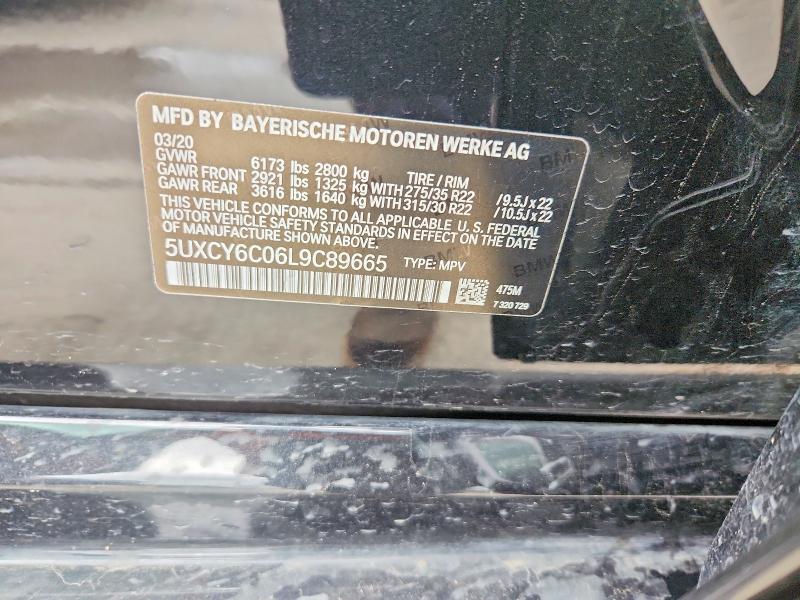 Aukcja sprzedaży 2020 Bmw X6, vin: 5UXCY6C06L9C89665, numer aukcji: 55635346