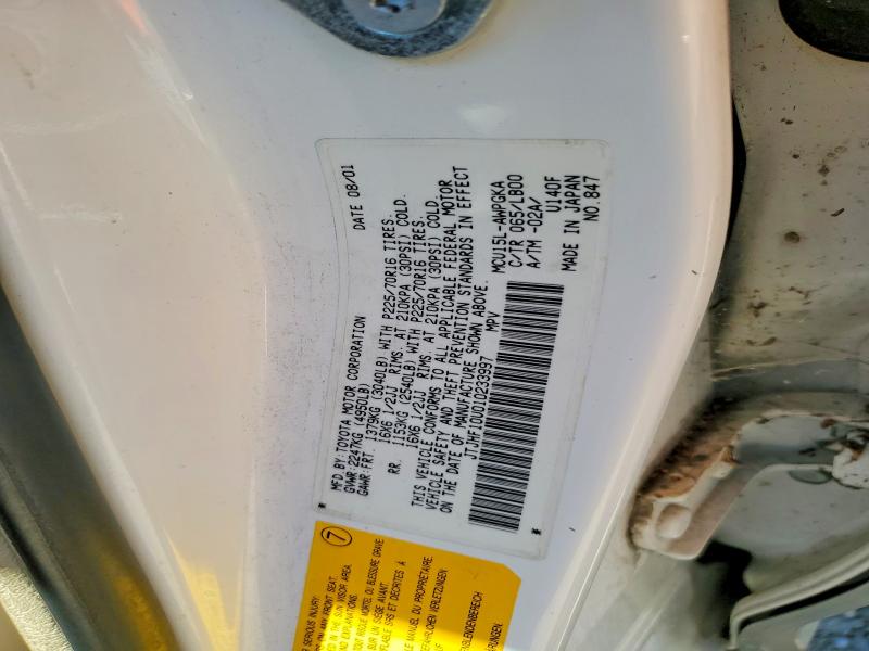 Продаж на аукціоні авто 2001 Lexus Rx, vin: JTJHF10U010233997, номер лоту: 56483796