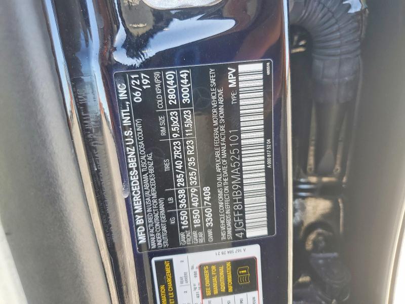 Продаж на аукціоні авто 2021 Mercedes-benz Gls, vin: 4JGFF8HB9MA525101, номер лоту: 58356326