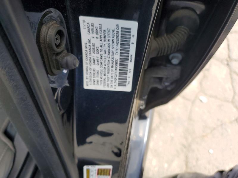 55917636 :رقم المزاد ، 2HGFC2F63KH508827 vin ، 2019 Honda Civic مزاد بيع