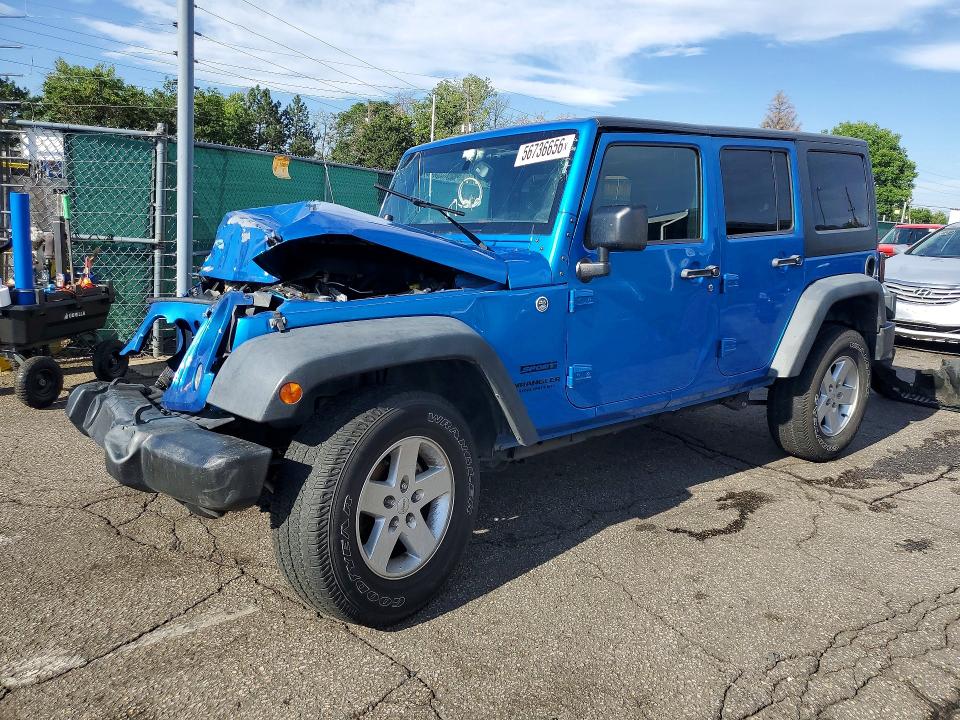 56736656 :رقم المزاد ، 1C4BJWDGXFL732093 vin ، 2015 Jeep Wrangler Unlimited مزاد بيع