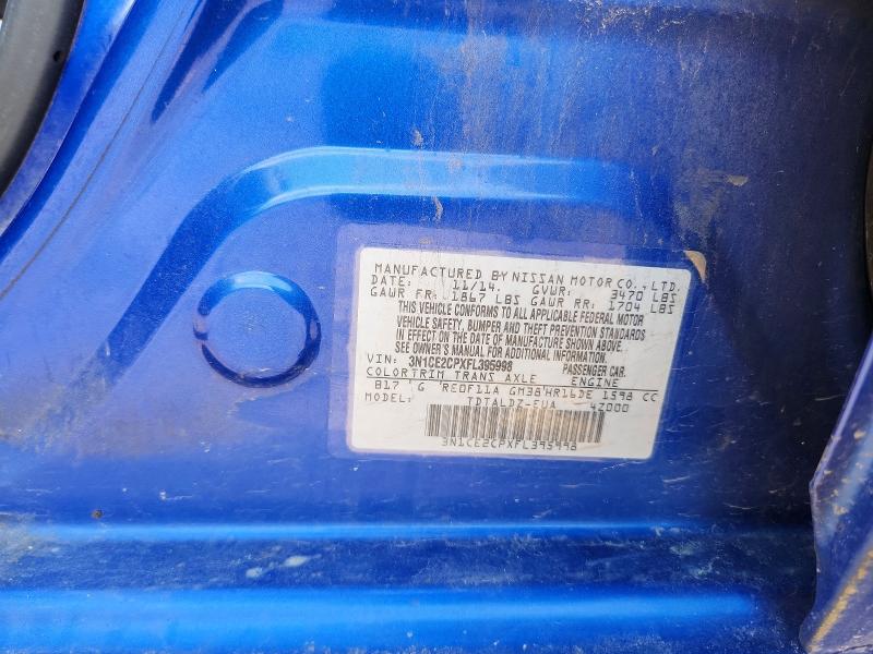 Продажа на аукционе авто 2015 Nissan Versa Note, vin: 3N1CE2CPXFL395998, номер лота: 57752116