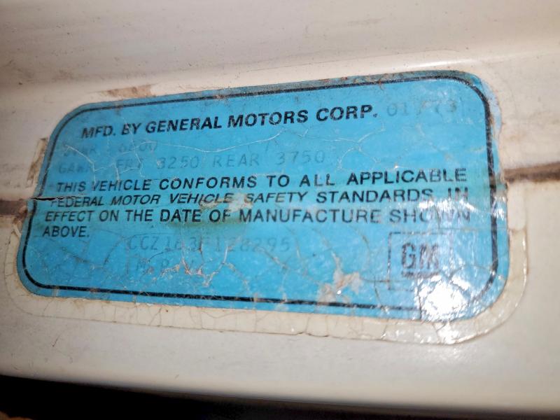 1973 Chevrolet Suburban მანქანა იყიდება აუქციონზე, vin: CCZ163F128295, აუქციონის ნომერი: 58417656