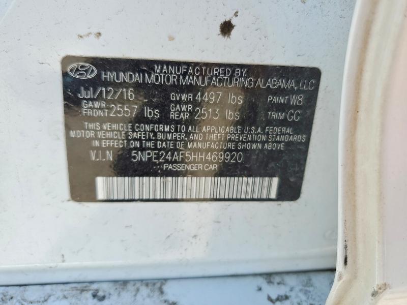 Aukcja sprzedaży 2017 Hyundai Sonata, vin: 5NPE24AF5HH469920, numer aukcji: 56080946