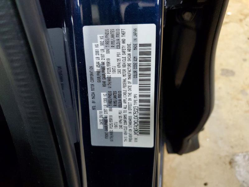 56934886 :رقم المزاد ، JM3KFACM0J0475023 vin ، 2018 Mazda Cx-5 مزاد بيع