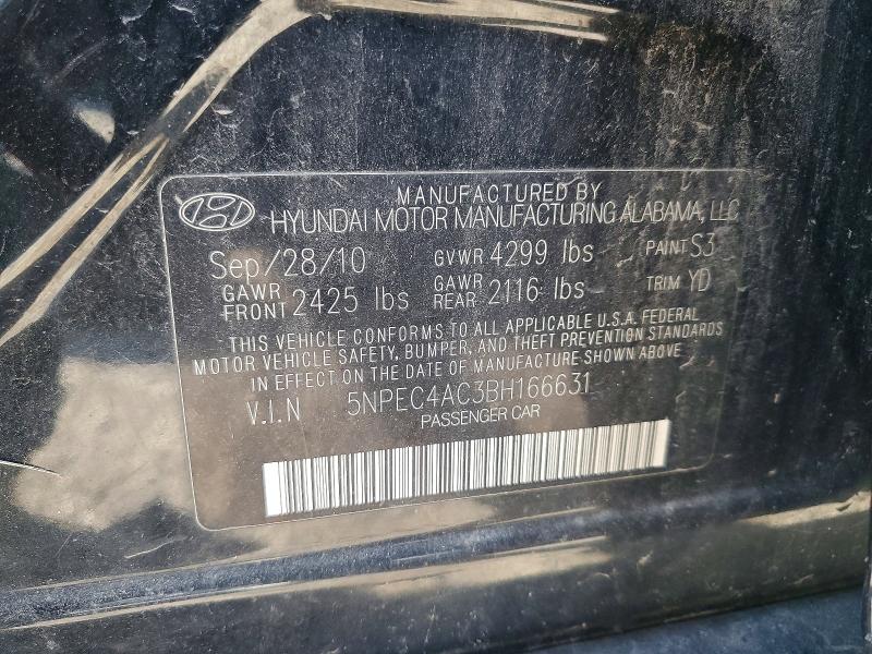 Aukcja sprzedaży 2011 Hyundai Sonata, vin: 5NPEC4AC3BH166631, numer aukcji: 55408156