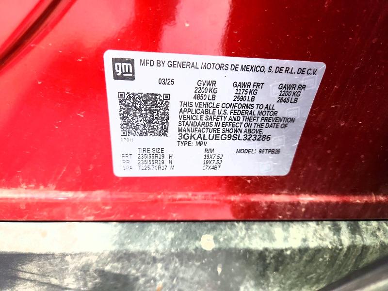 57046386 :رقم المزاد ، 3GKALUEG9SL323286 vin ، 2025 Gmc Terrain مزاد بيع