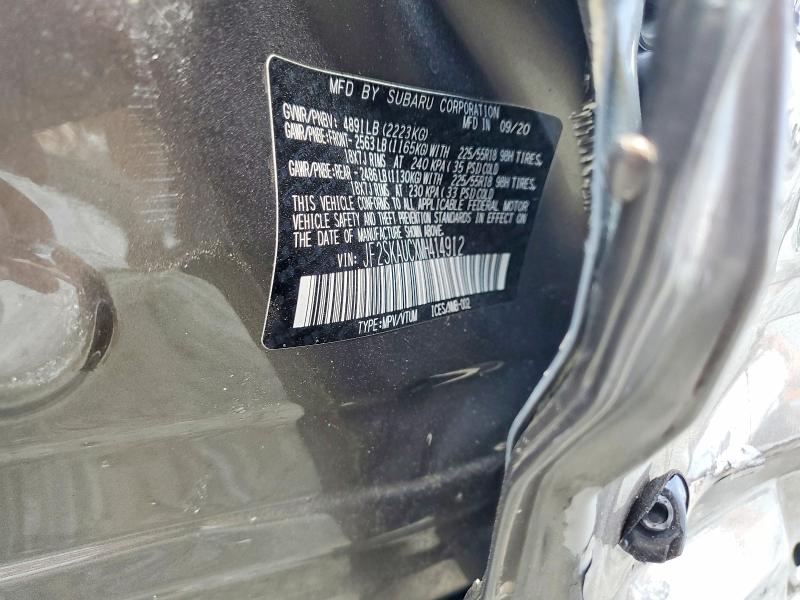 2021 Subaru Forester მანქანა იყიდება აუქციონზე, vin: JF2SKAUCXMH414912, აუქციონის ნომერი: 56405796