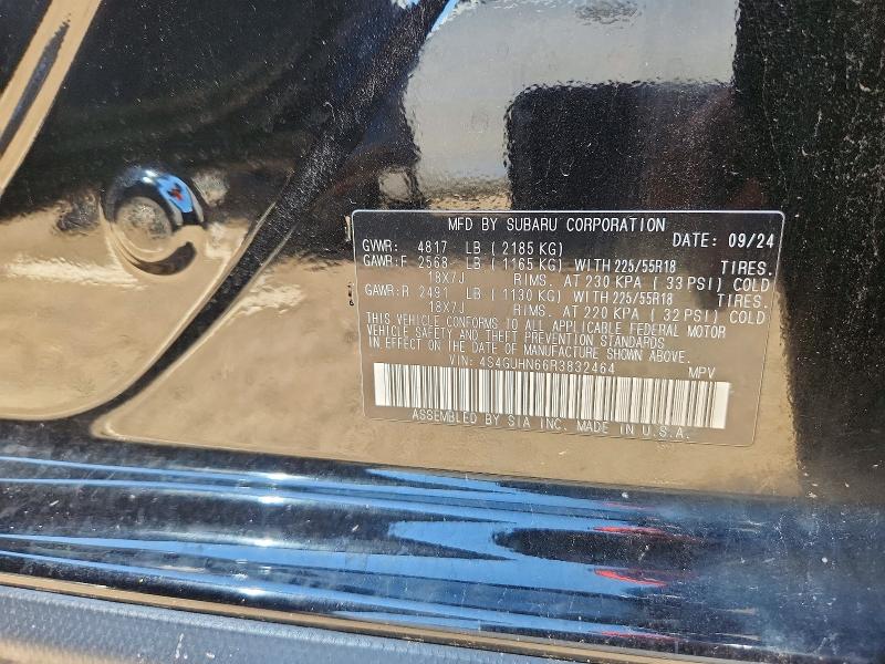 Aukcja sprzedaży 2024 Subaru Crosstrek, vin: 4S4GUHN66R3832464, numer aukcji: 58643266