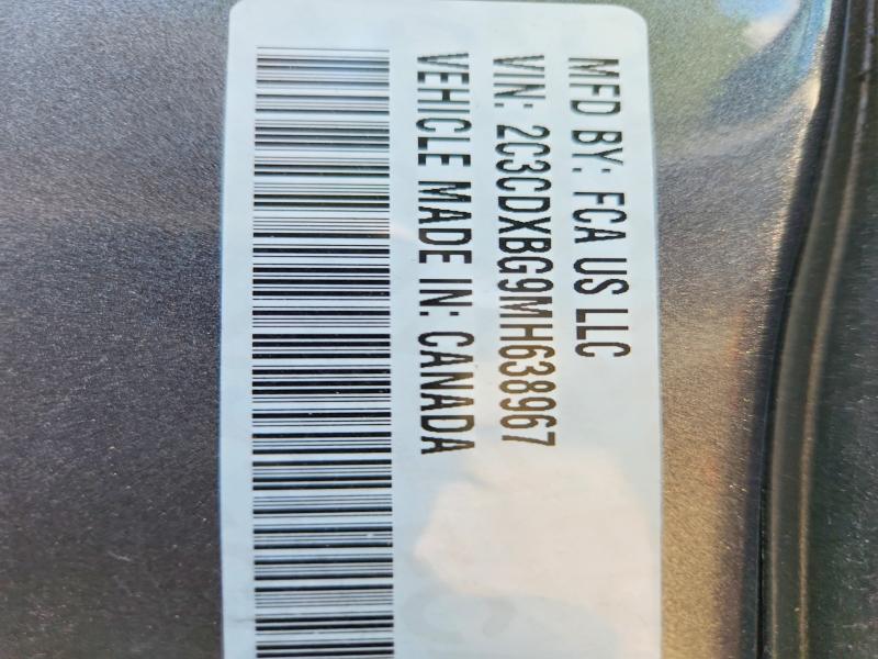 Продажа на аукционе авто 2021 Dodge Charger, vin: 2C3CDXBG9MH638967, номер лота: 57585386