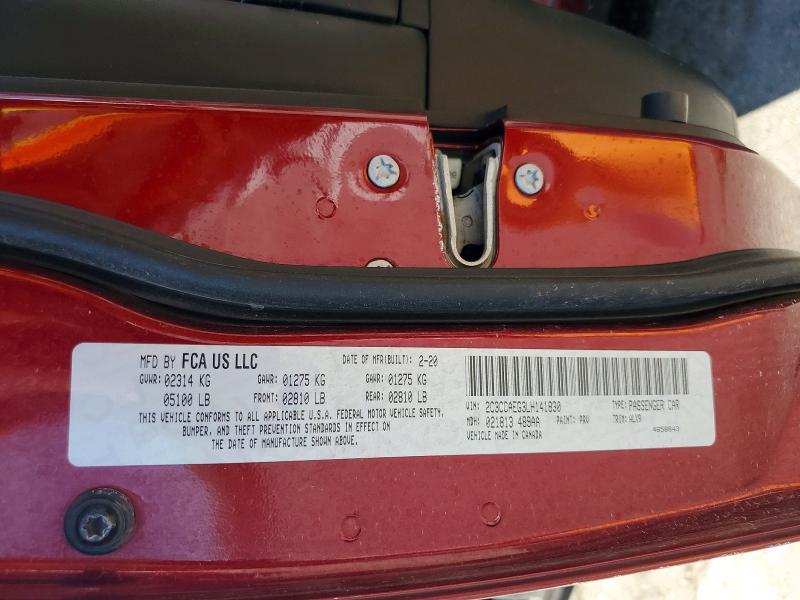 57713556 :رقم المزاد ، 2C3CCAEG3LH141830 vin ، 2020 Chrysler 300 مزاد بيع