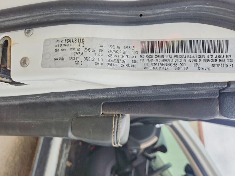 2016 Jeep Cherokee მანქანა იყიდება აუქციონზე, vin: 1C4PJLAB5GW302355, აუქციონის ნომერი: 58118256