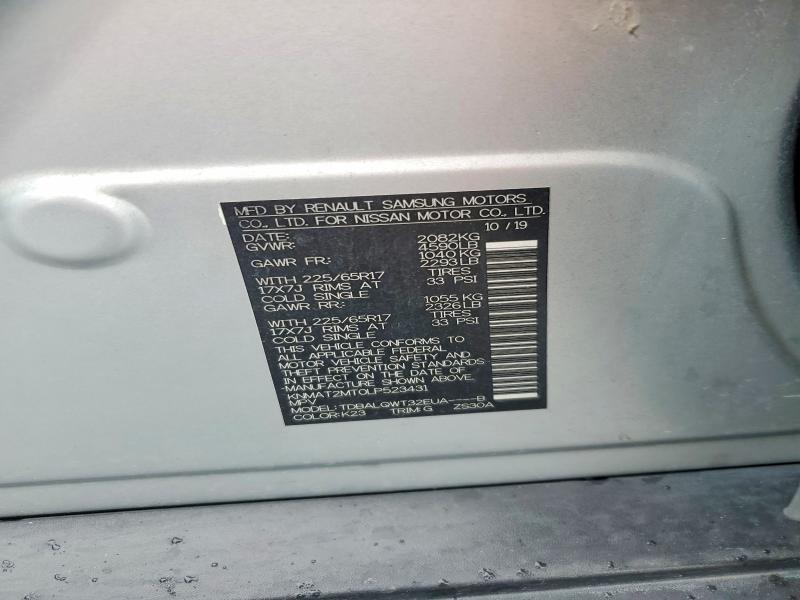 Продажа на аукционе авто 2020 Nissan Rogue, vin: KNMAT2MT0LP523431, номер лота: 57327436