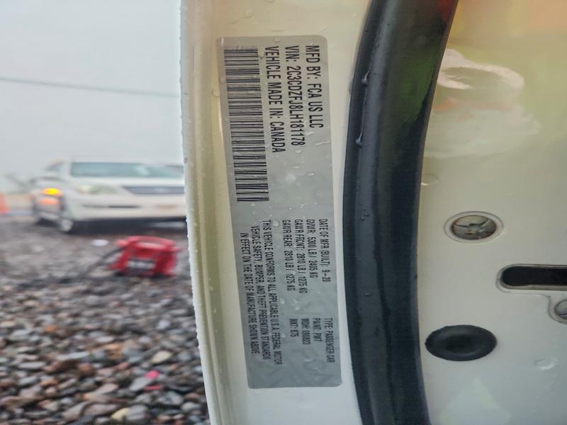 2020 Dodge Challenger მანქანა იყიდება აუქციონზე, vin: 2C3CDZFJ8LH181178, აუქციონის ნომერი: 57698586