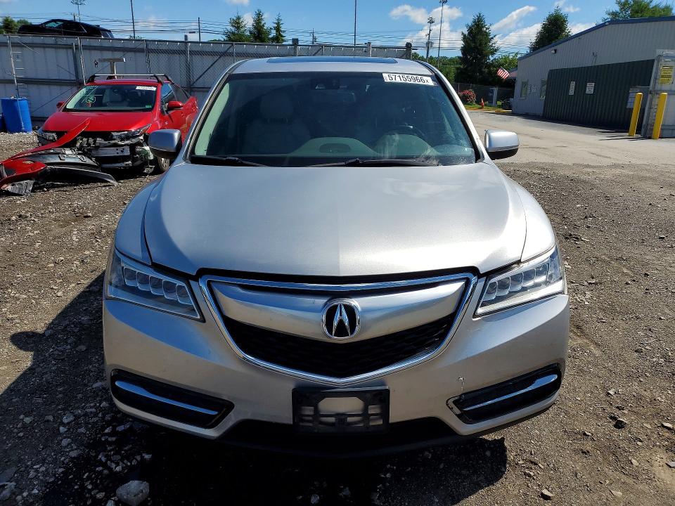 57155966 :رقم المزاد ، 5FRYD4H48EB049914 vin ، 2014 Acura Mdx مزاد بيع
