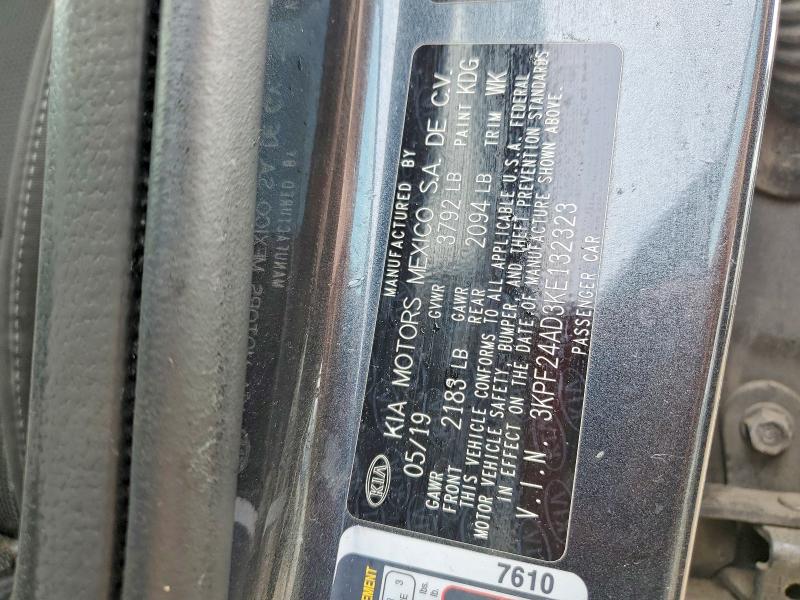 Продажа на аукционе авто 2019 Kia Forte, vin: 3KPF24AD3KE132323, номер лота: 55785446