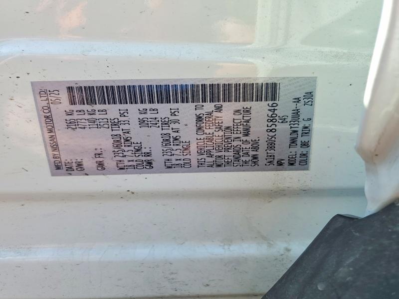 Auction sale of the 2025 Nissan Rogue, vin: 5N1BT3BB0SC858646, lot number: 51924276