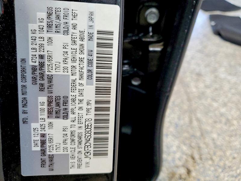 2025 Mazda Cx-5 მანქანა იყიდება აუქციონზე, vin: JM3KFBCM4S0806578, აუქციონის ნომერი: 57925016