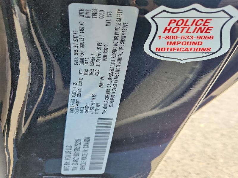 58886696 :رقم المزاد ، 2C4RC1BG1SR575215 vin ، 2025 Chrysler Pacifica مزاد بيع