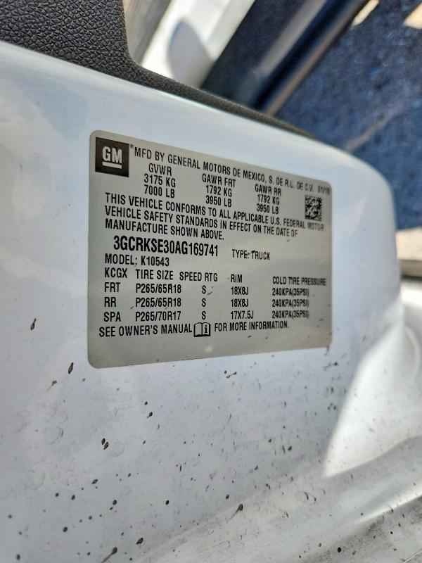 Продаж на аукціоні авто 2010 Chevrolet Silverado, vin: 3GCRKSE30AG169741, номер лоту: 56799706