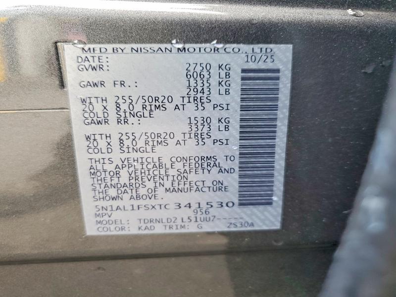 Продажа на аукционе авто 2026 Infiniti Qx60, vin: 5N1AL1FSXTC341530, номер лота: 57863116