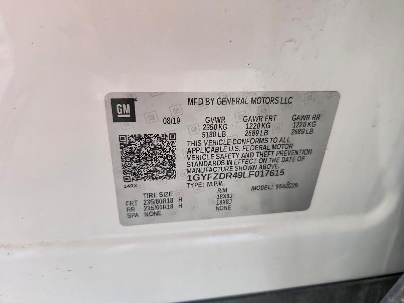Aukcja sprzedaży 2020 Cadillac Xt4, vin: 1GYFZDR49LF017615, numer aukcji: 54469366